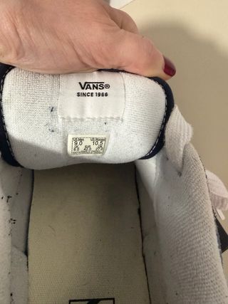 Zapatillas Vans Azul y Blanco