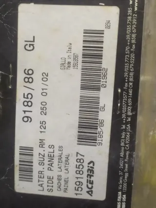 Porta números Suzuki RM