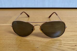 Gafas de Sol Ray-Ban Aviador Marrón/Dorado