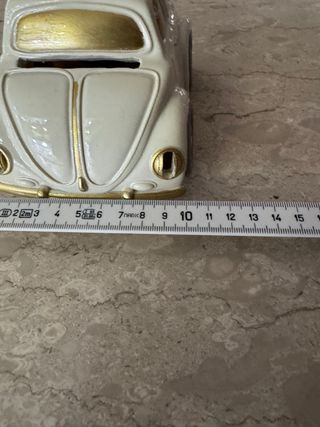 Macchina Ceramica Bianca e Oro Radio Bluetooth