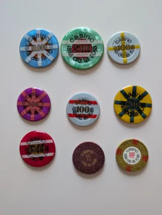 Gettoni del Casinò La Toja (Varie Denominazioni)