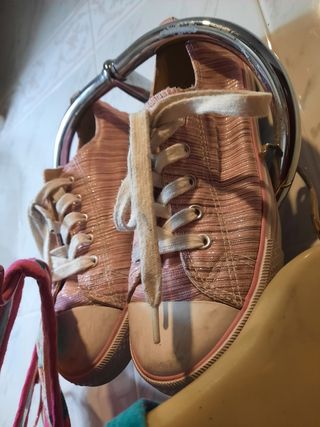 2 Camisetas DESIGUAL S + regalo zapatillas 38, new