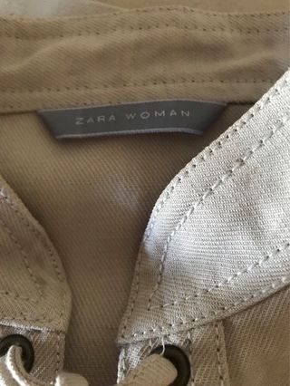 Vestido Zara Beige