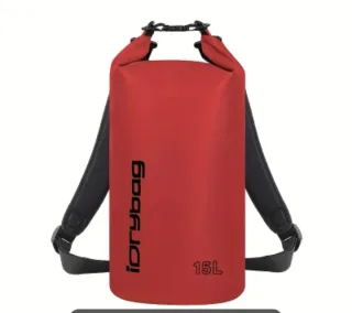 Saco estanco 15L rojo