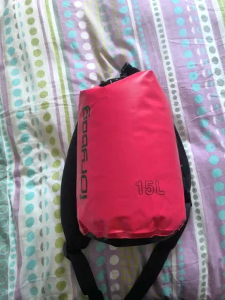 Saco estanco 15L rojo