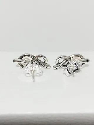 Conjunto Collar y Pendientes Infinito Perla Rosa