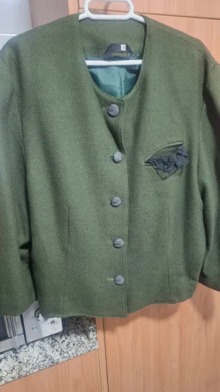 Chaqueta verde elegante talla L