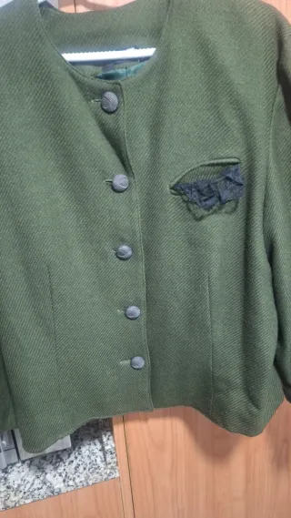 Chaqueta verde elegante talla L