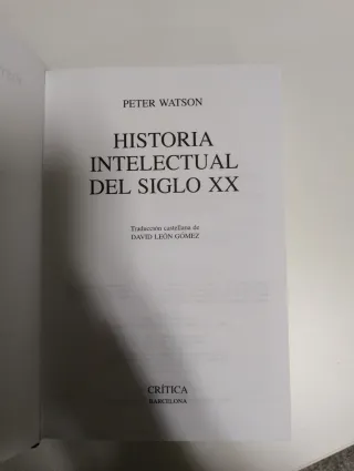 Historia Intelectual del Siglo XX