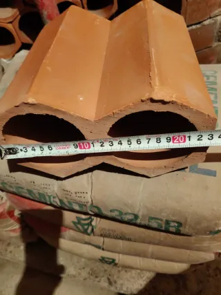 Ladrillos botelleros de terracota