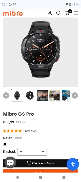Mibro GS Pro Smartwatch Dual-Core GPS