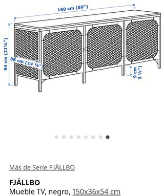 Mueble TV moderno metal madera. Disponible el20/03