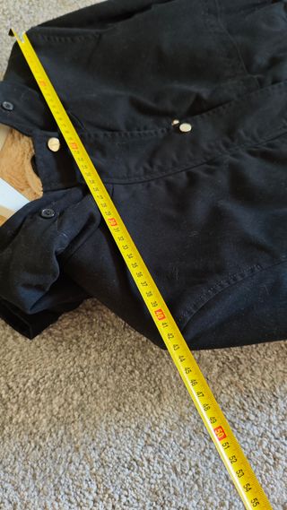 Chaquetón mujer negro y beige