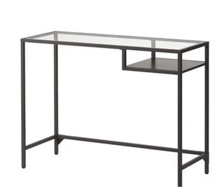 Escritorio Ikea Cristal y Metal