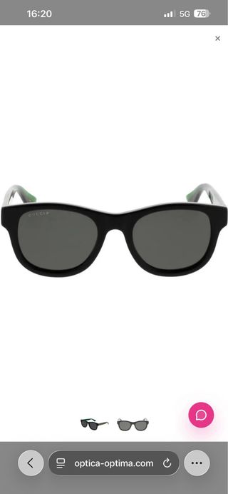 Gafas de sol Gucci originales etiqueta original