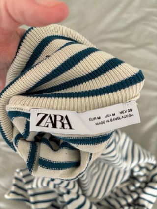 Jersey Zara cuello alto rayas