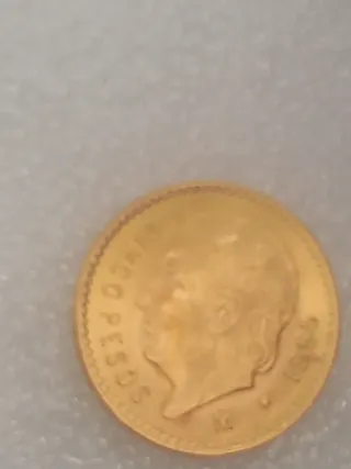 Moneda de Oro 5 Pesos 1955