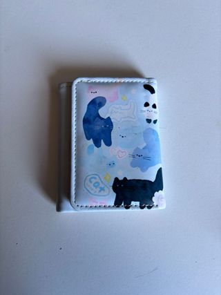 Monedero gatitos azul y multicolor