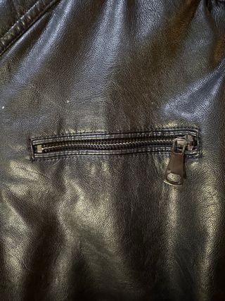 Chaqueta de polipiel forrada