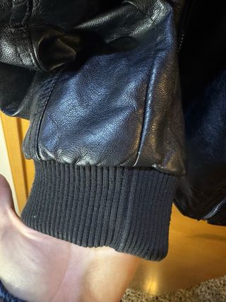 Chaqueta de polipiel forrada