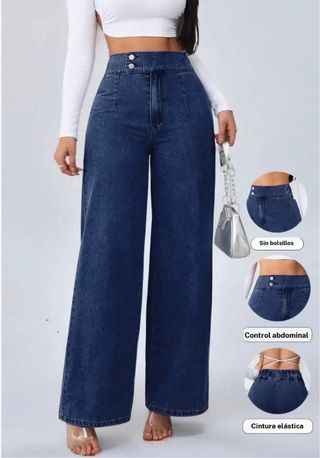 Jeans Vintage Talle Alto Mujer