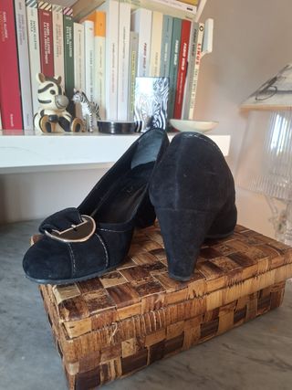 Donna Soft Scarpe Donna Nere con Fibbia