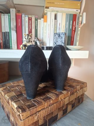 Donna Soft Scarpe Donna Nere con Fibbia