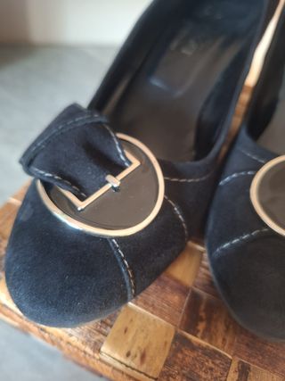 Donna Soft Scarpe Donna Nere con Fibbia