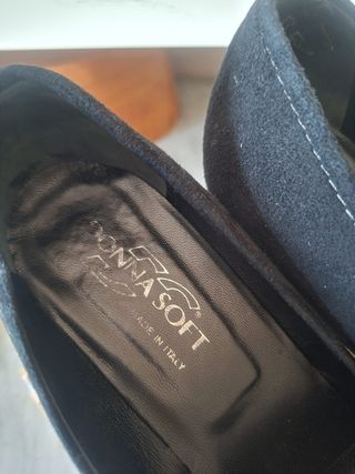 Donna Soft Scarpe Donna Nere con Fibbia