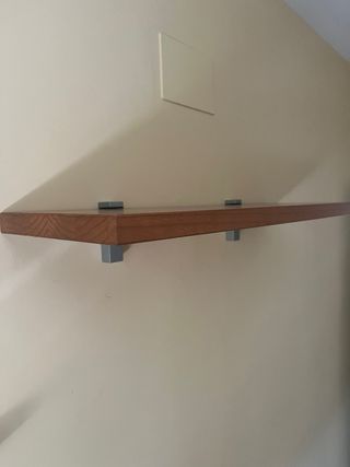 Pack de 2 Baldas Pared IKEA Madera y Metal