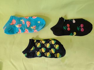 Pack 3 pares calcetines tobilleros divertidos