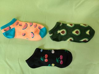 Pack 3 pares calcetines tobilleros divertidos