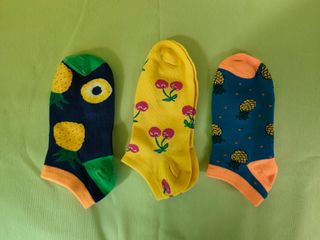 Pack 3 pares calcetines tobilleros divertidos