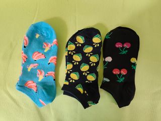 Pack 3 pares calcetines tobilleros divertidos