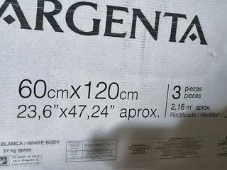 Azulejos Argenta Ikon Snow Mate 60x120