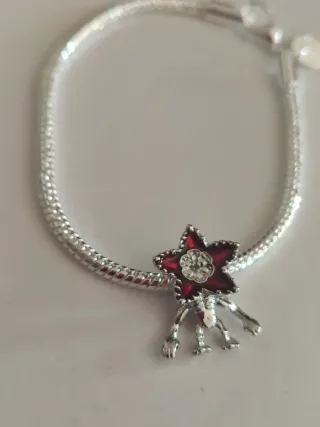Pulsera Plata con Charm Stranger Things Demogorgon