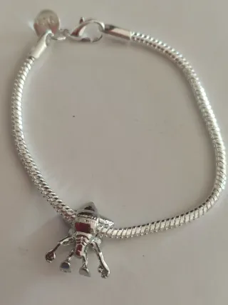 Pulsera Plata con Charm Stranger Things Demogorgon