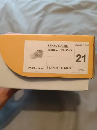 Botines Blanditos Sansa Plomo Talla 21