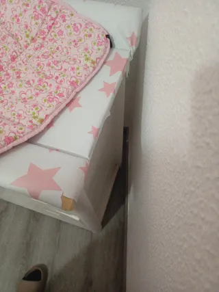 Mueble cambiador con bañera plástico