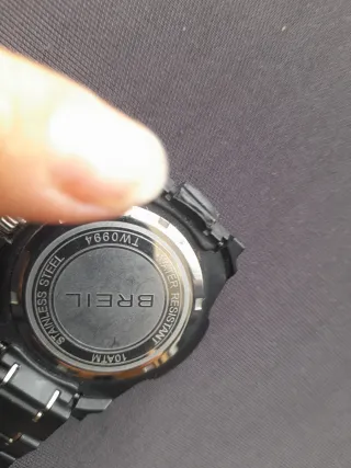 Reloj Breil Negro y Pendientes Corazón