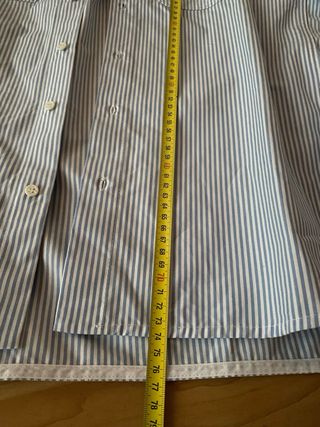 Camisa Zara rayas bolsillo T.XS