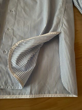 Camisa Zara rayas bolsillo T.XS