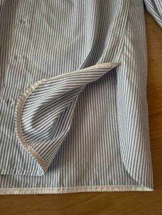 Camisa Zara rayas bolsillo T.XS