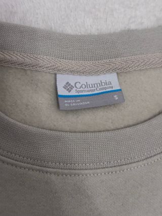 Sudadera Columbia Talla S Hombre Beige