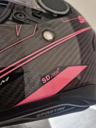 Casco Shark Spartan Silicium Carbono Rosa