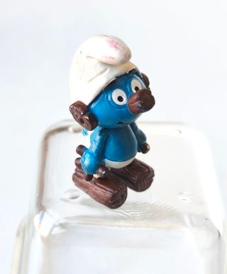 SMURF WOOD PITUFO ROBOT PINOCHO SCHLEICH PVC 1982