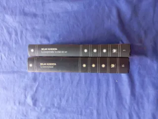 Lote 2 libros Milan Kundera