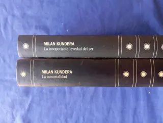 Lote 2 libros Milan Kundera