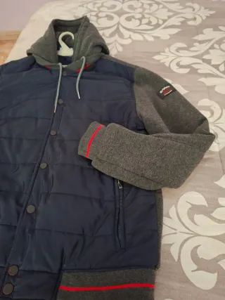 Cazadora La Vespita Hombre Azul/Gris