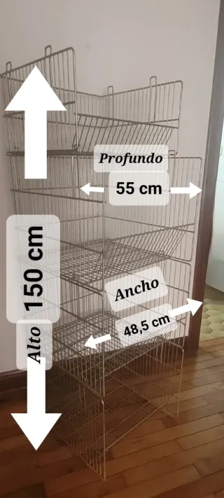 Cestones metálicos apilables